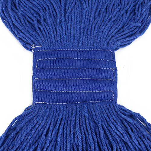 image for Bonison 16 oz Cotton Easy Wring Saddle Mop Head Refill, Heavy Duty Loo