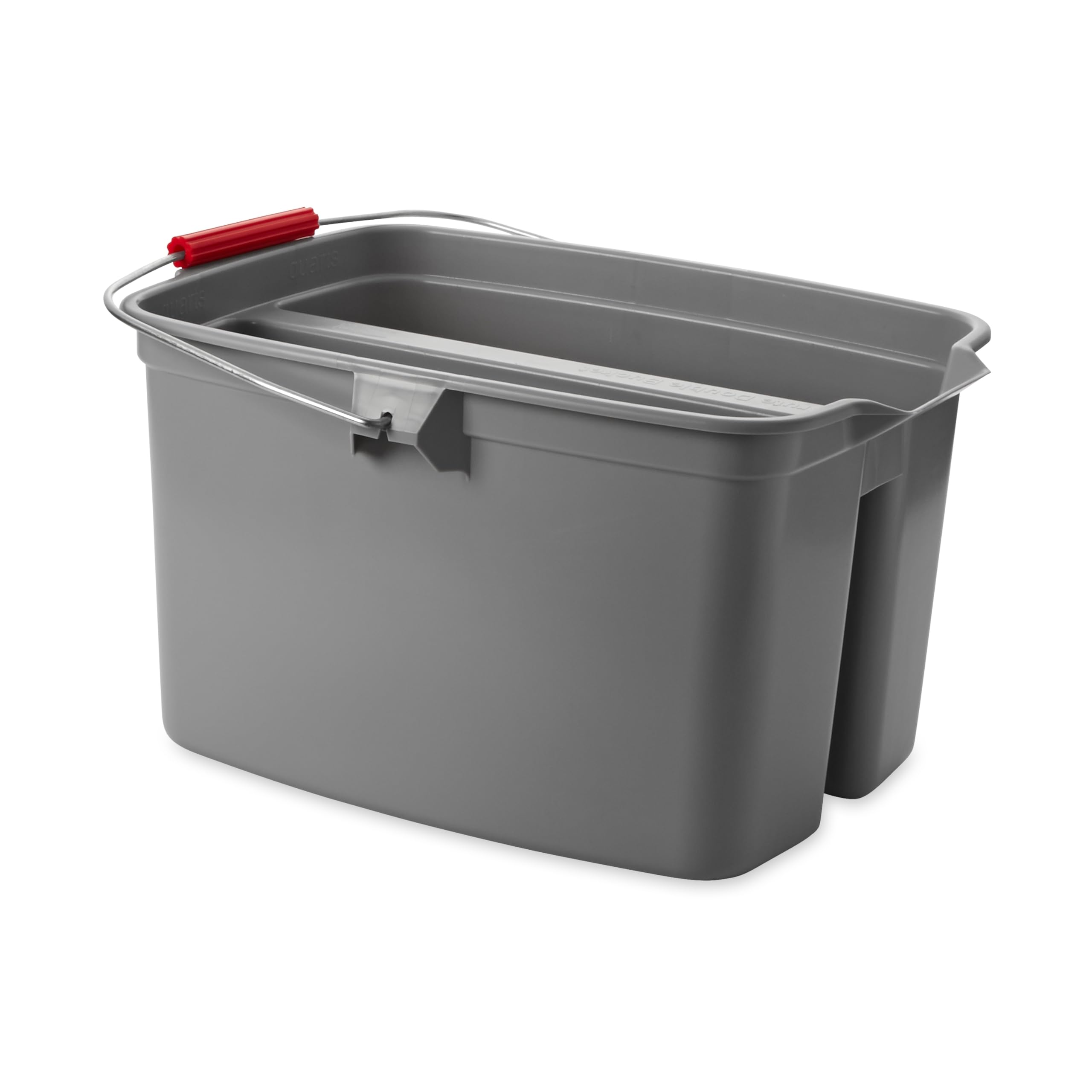 Rubbermaid Commercial Products FG262888GRAY, 19qt Double Pail - Grey