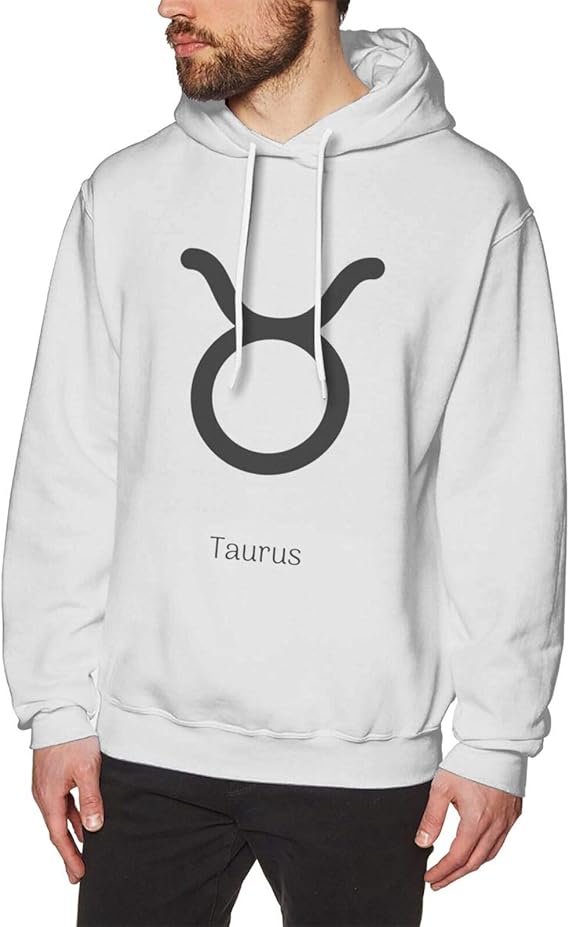 Zodiac Sign Taurus Men'S Hoodie Hiking Pullover Casual Sweatshirts