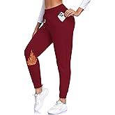 Aoliks Women's Fleece Lined Sweatpants Thermal Joggers with Pockets Winter Lounge Yoga Workout Running Pants
