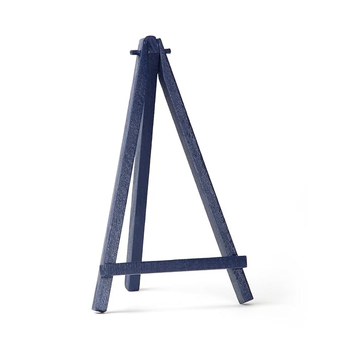 Quantum Art Mini 200 Table Top Easel, Beech Wood, Navy Blue, mm8Inch