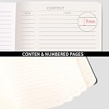 Rettacy Notebook A5 Lined Hardback 2 Pack 376 Pages 100gsm 8 Perforated Sheets view 3