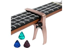 MEDIORAYS Ukulele Capo for 4 String Guitar and Mandolin, Mini Size Professional Ukulele Capo