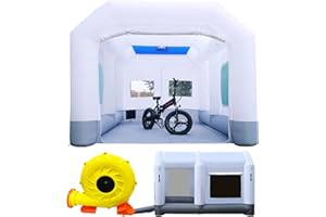 GORILLASPRO Portable Inflatable Paint Booth 13x10x8Ft with 750W Blower Inflatable Spray Booth Upgrade Air Filter System Environment Friendly, Blow Up Spray Painting Tent for Car Parts