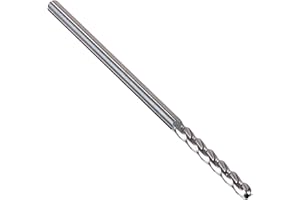 Kodiak Cutting Tools KCT138334 USA Made Solid Carbide End Mill, Extra Long, 4 Flute, 1/8" Shank, 1" Length of Cut, 3" Overall Length, 1/8" Diameter