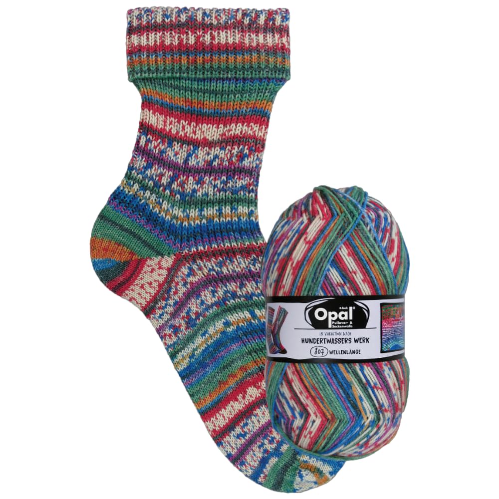 Opal - Opal Nach Hundertwasser Edition 4053-807 (425m) 4-Ply Durable Sock Yarn - 1x100g