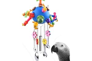 KATUMO Bird Toys, Parrot Pull Spoons Colorful Acrylic Stick Toys Bird Chew Toys for 鶹 Parrot, African Grey, Conure, Caiq