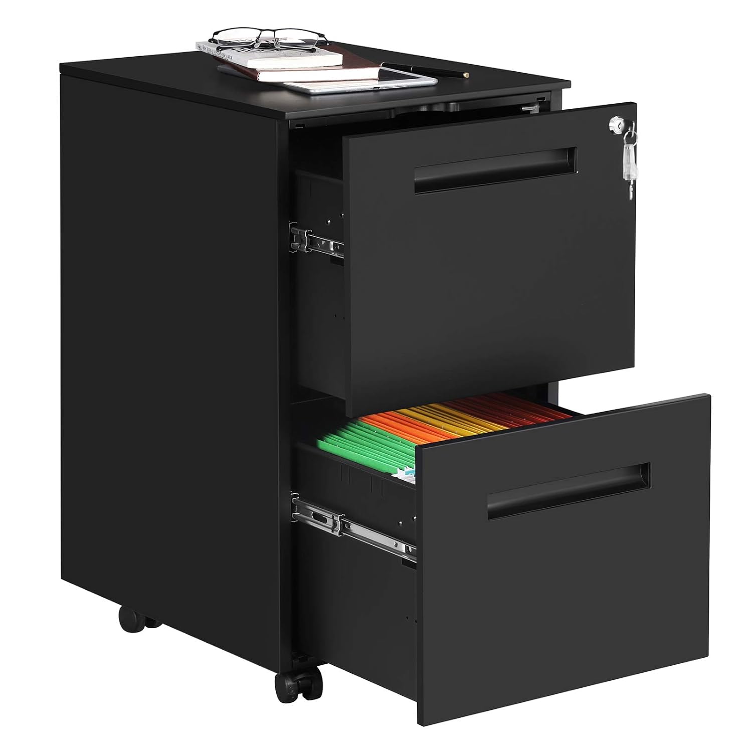 con 2 Cajones Cierre Largo x Ancho x Alto para Documentos de Oficina