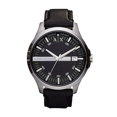 Hampton Analog Black Dial Mens Watch - AX2101