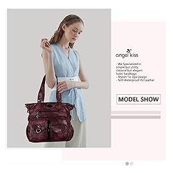 Angelkiss Purses and Handbag for Women Soft PU