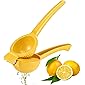 MIGVELA Lemon Squeezer Lime Squeezer-Durable Manual Press Hand Citrus Orange Juicer (Yellow)