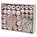 Easygift Products Christmas Tree Decoration 33 Piece Set Baubles Accessories Xmas Balls Ornaments (Pink)