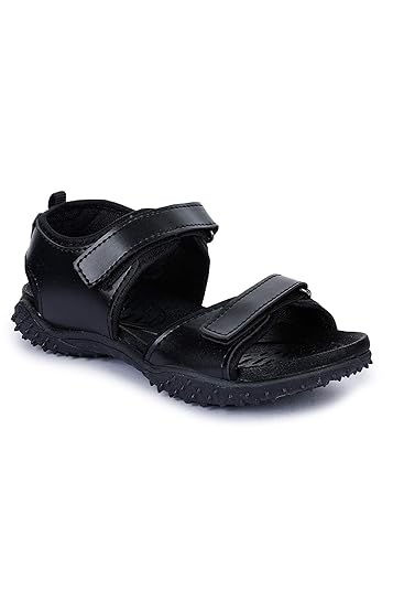 Footfun Aspire-Black Kids Casual Sandal