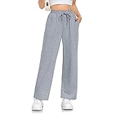 EDUWU Womens Sweatpants Loose High Waist Wide Leg Lounge Pants Fall Outfits Athletic Joggers with Pockets