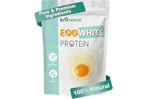 inGreens 10 Oz Dried Egg White Protein Powder, Gluten-Free & Non-GMO & Soy-Free Egg Whites, Made in USA, Versatile for Cooking & Baking, Long-Term Storage Ready Blend