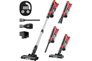 VAXCANZE 350W Cordless Vacuum Cleaner for Milwaukee M18 Battery, 35kPa Brushless Lightweight Stick Vacuum with 3 Mode Suction, 6 in 1 Stick Vacuum Cleaner with HEPA for Floor, Carpet, Car, Battery Not Included
