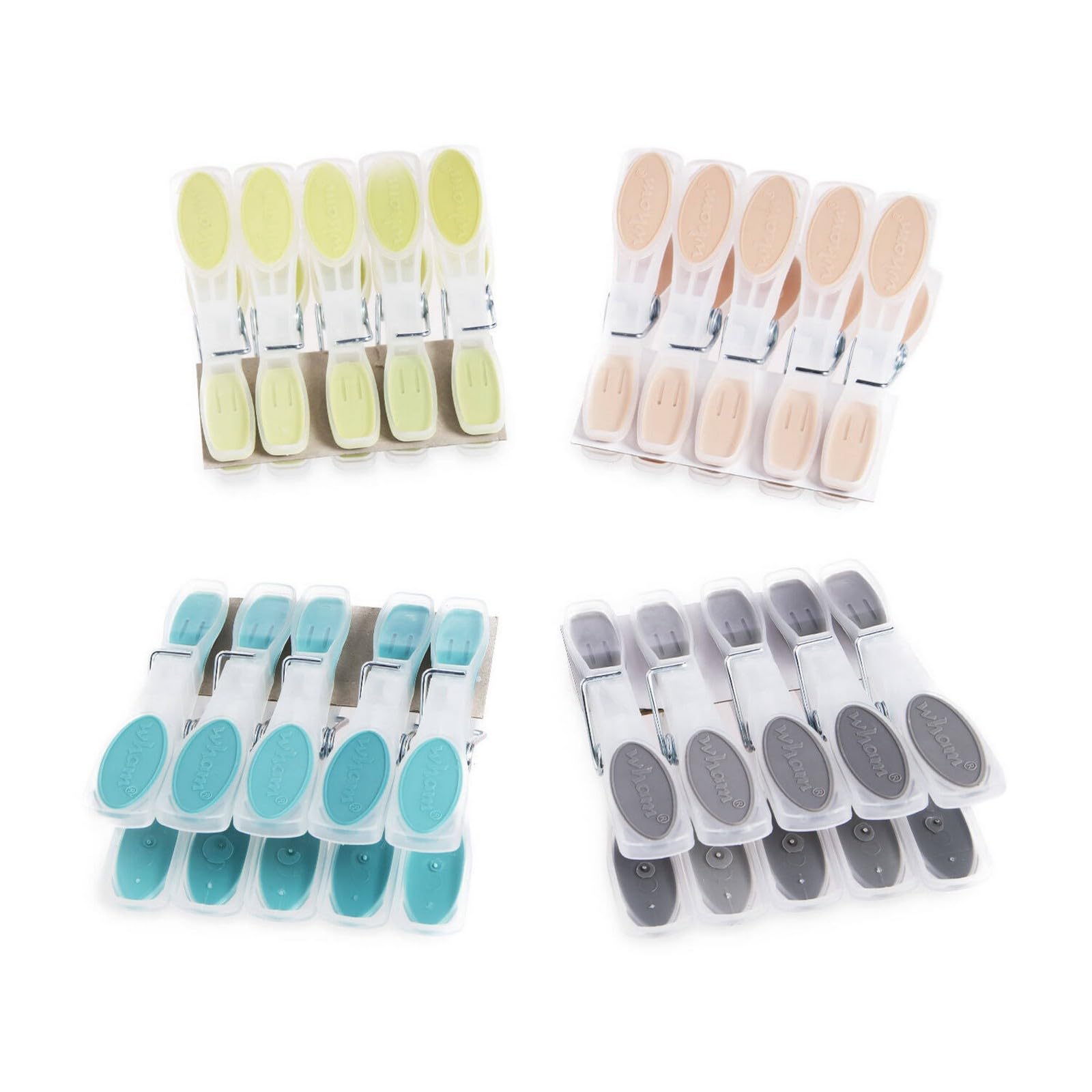 Wham Soft Grip Clothes Pegs, 20 pegs