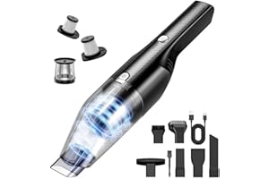 Antaha Handheld Vacuum Cordless -Car Vacuum Portable Cordless Cleaner with 11000Pa Powerful Suction,1.2lbs Lightweight, Type-C Charge, Multiple Accessories, Portable Hand Vacuum for Home, Pet and Car