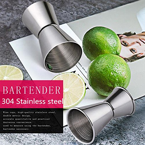 Cocktail-Stößel aus Edelstahl, Rührlöffel, Messbecher, Bar-Werkzeug-Set für Bar, Party, Wein, Cocktail, Getränke-Shaker – Bild 4