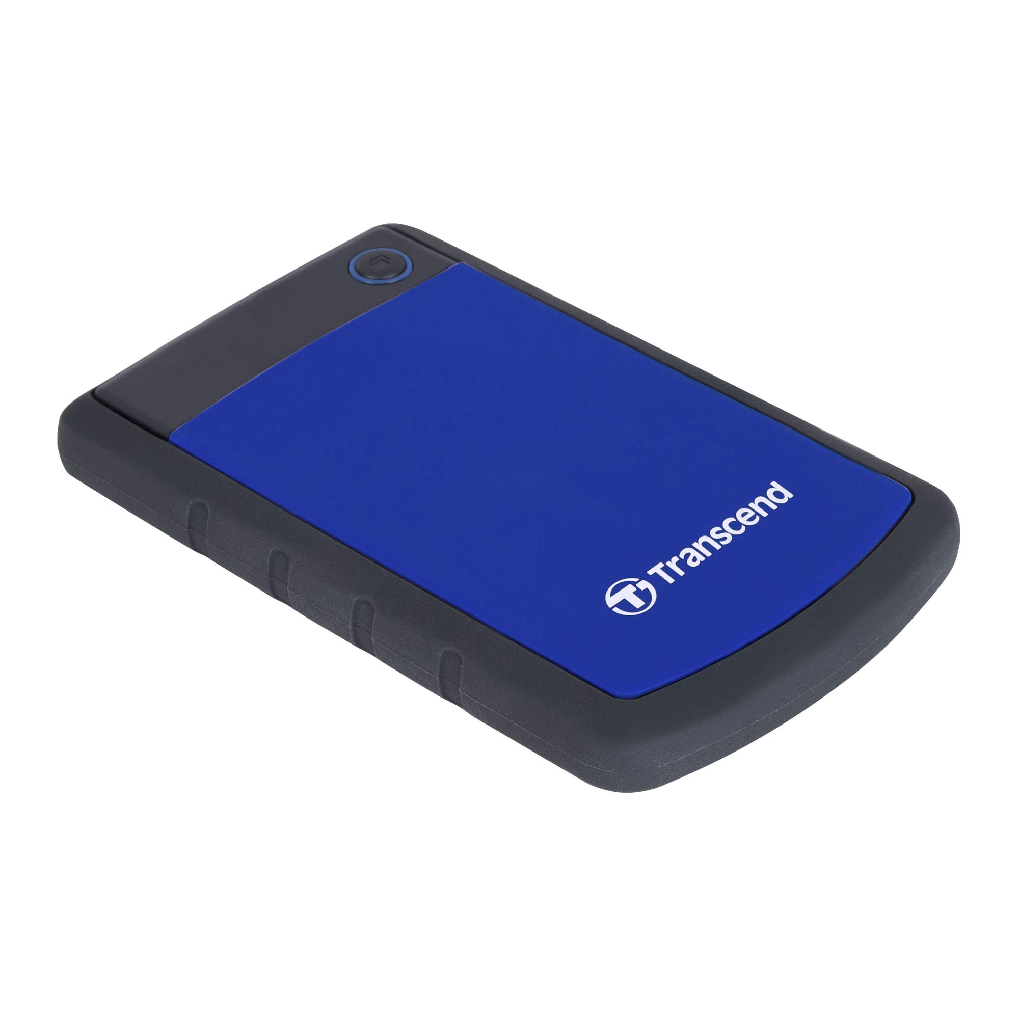 Transcend StoreJet 25H3 2TB Rugged Portable Hard Drive, Shock Resistant USB 3.1 Gen 1, Navy Blue -TS2TSJ25H3B