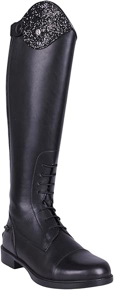 black leather riding boots wide calf
