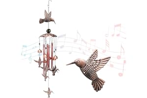 ZEFOXETO Wind Chimes for Outside, Metal Memorial Wind Chimes with S Hook for Home Patio Porch Garden or Backyard Outdoor Deco
