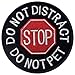 Service Dog Do Not Distract Do Not Pet Vests/Harnesses Emblem Embroidered Fastener Hook & Loop Patch