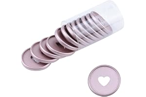 Crapyt 13 PCS Planner Discs Plastic Loose Leaf Binder Discs for Notebooks, Memos, Paper Discbound Expansion Discs 1.38"×0.2" Rose Gold