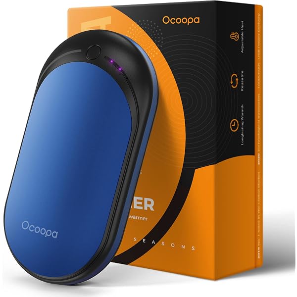 Amazon.com: OCOOPA Hand Warmers Rechargeable, 2 Pack 5200mAh Electric  Portable Pocket Heater, Heat Therapy Great for Outdoors, Hunting, Golf,  Camping, Warm Gifts (2 Pack- Blue) : Sports u0026 Outdoors