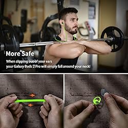SUIHUOJI for Galaxy Buds 2 Pro Strap, Soft Silicone