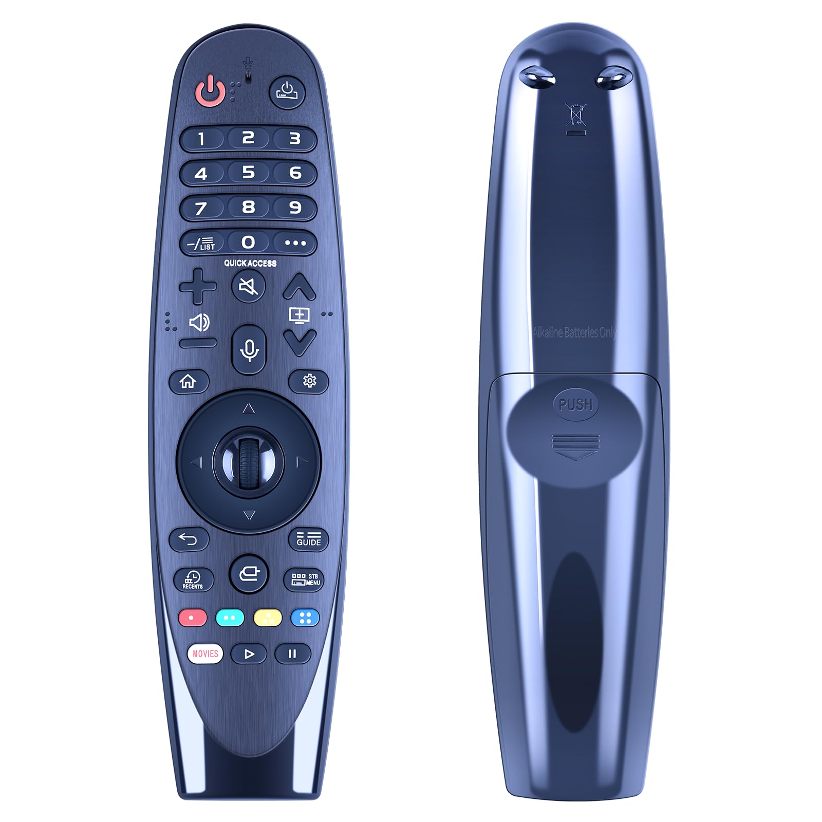 AN-MR19BA Replacement Remote Control for LG ULTRA HD 4K TV 75UM7110PLB 70UM7100PLA 65UM7100PLA 60UM7100PLB 55UM7100PLB 49UM7100PLB 43UM7100PLB 65UM7400PLB 55UM7400PLB 49UM7400PLB(No Voice Function)