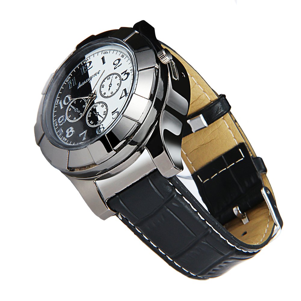 Sun lighter Reloj de pulsera con encendedor  en correa de piel reloj