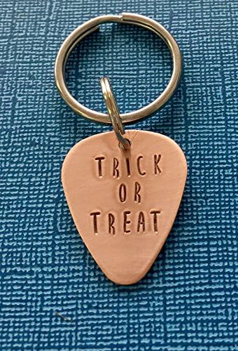 Halloween Keychain - Trick or Treat - Halloween Gift - Custom Keychain - Personalized Gift - Halloween Charm - Nightmare Before Christmas