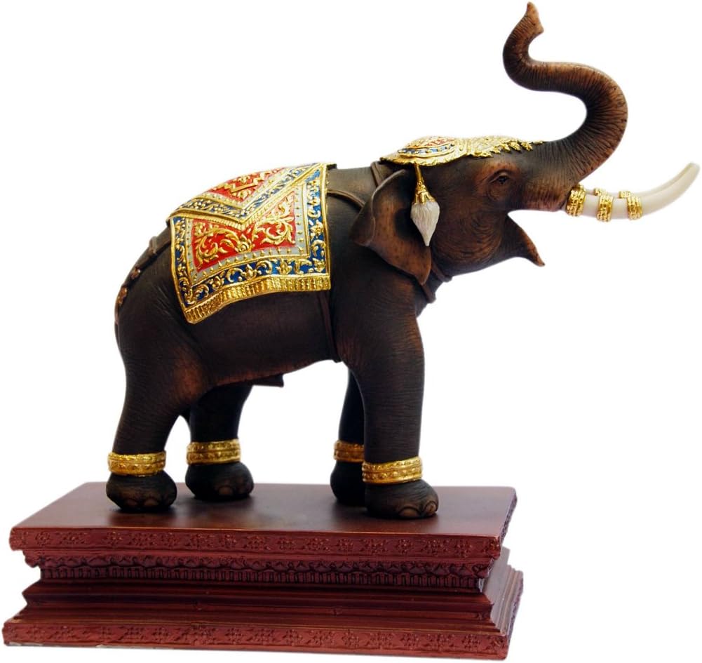 Thai Elephant Statue with War Elephant for