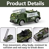 LKNBIF 6 PCS Military Vehicles Set Car Toys for Boys Party Favors Birthday Gift view 3