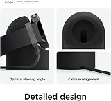 elago GWT2 Charger Stand for Samsung Galaxy Watch 8 7 6 5 Pro Nightstand Black view 5