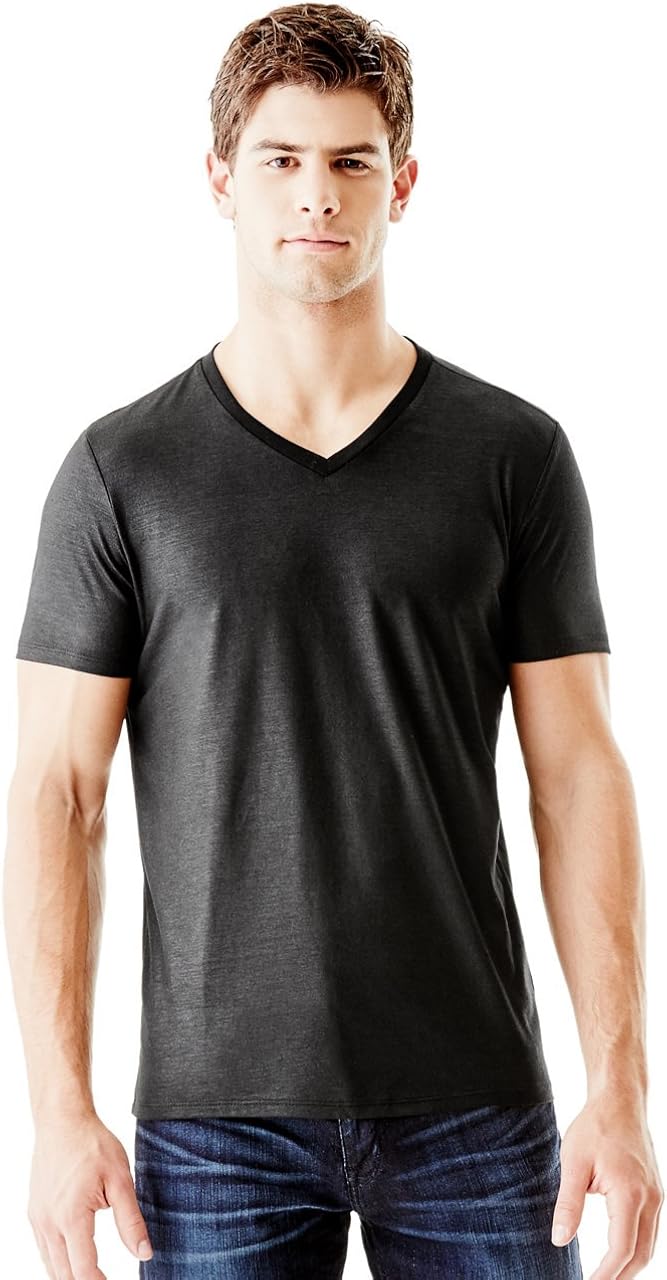 GUESS Men's Mason Yoke T-Shirt, Jet Black, XXL at Amazon Men’s Clothing ...