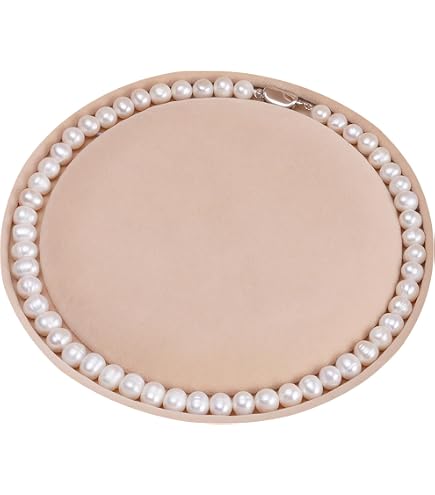 Colar De Pérolas Água Salgada 7-8mm Akoya Natural C1096 | Parcelamento