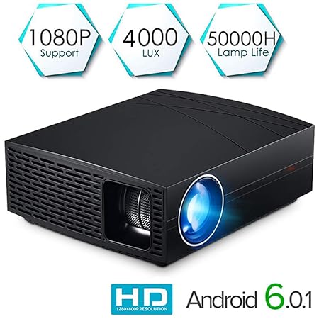 GMACCE 1080p proyector LED, proyector de Video portatil 4000 ...