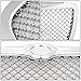 DNA MOTORING GRF-016-CH Mesh Design Front Bumper Grille Guard Compatible with 05-10 Chrysler 300/300C, Chrome
