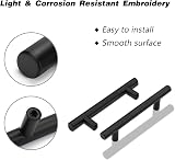 LONTAN 20 Pack Black Kitchen Handles 128mm Cupboard Pulls 7.5" 12mm view 5