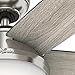 Hunter Fan 54 inch LED Indoor Brushed Nickel Ceiling Fan with Light and Remote Control (Renewed)