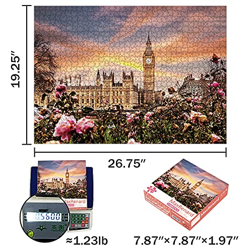 MaxRenard Big Ben Jigsaw Puzzle 1000 Pieces for Adults London Famous