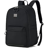 Hanke 30L Travel Backpack for Women, Expandable Carry On Backpack for Airplanes, Personal Item Travel Bag Fits 15.6 Inch,Water Resistant Weekender Daypack, Black