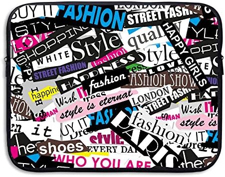 PopKindom Laptop Sleeve Laptop Sleeve Case Fashion Icon Girl Quotes Neoprene Carrying Bag Briefcase Handbag For 13 Inch For All Computer Ultrabook/Lenovo Dell/MacBook Pro/Macbook Air
