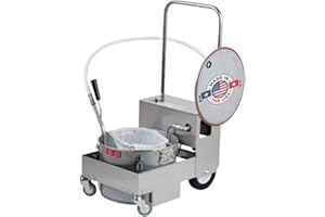 MirOil BD505 Deep Fryer Filter Machine | Electric Filter Machine and Discard Trolley for 55lb Fry Oil |Made in USA | Fryer Oil Cleaner and Portable Oil Filter Machine