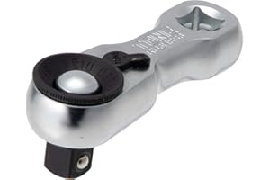 TONE Stubby Ratchet Handle (Hold Type) RH3HSS3 Drive Angle 0.37 inches (9.5 mm) (3/8 inches)