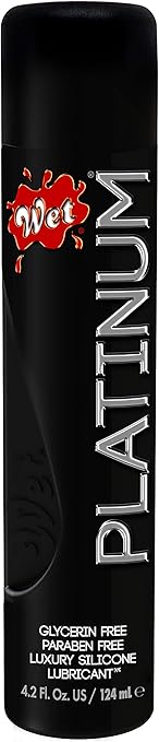 Wet Platinum Lube - Premium Silicone Based Personal Lubricant, 4.2 Ounce