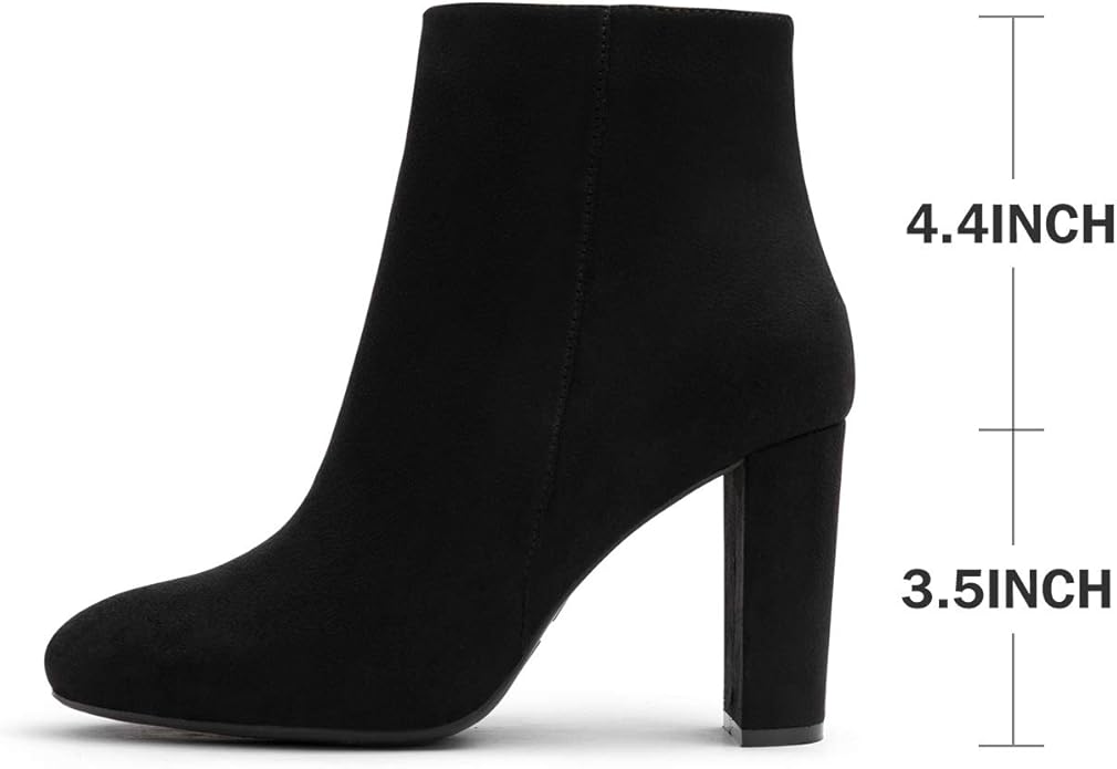 Katliu Womens Ankle Heeled Booties
