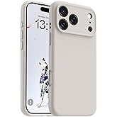 OTOFLY Magnetic for iPhone 17 Pro Case,Compatible with Magsafe,Classic Liquid Silicone Mobile Phone Case,Integrated Camera Control Button,Anti-Scratch Microfiber Lining, Stone